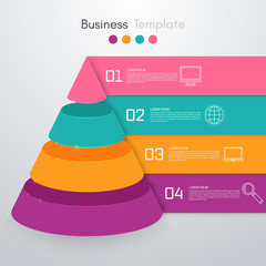 Vector illustration infographics four options