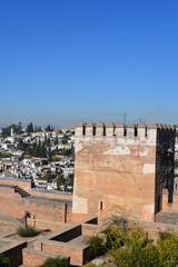 Alcazaba Alhambra Granada in Andalusien