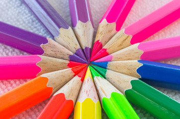 Naklejka premium stacked wooden pencil.