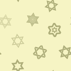 seamless pattern with star of David traditional Jewish symbol for your design