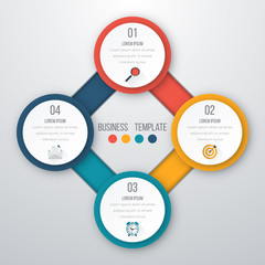 Fototapeta premium Vector illustration infographics