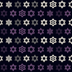 seamless pattern with star of David traditional Jewish symbol for your design