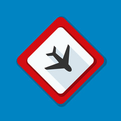 Airport  Plane Hazard Sign