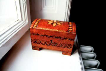 Closed wooden chest