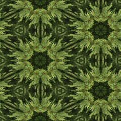 Abstract decorative pine background. Seamless colorful pattern.