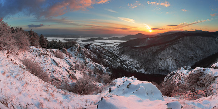 Winter landscape in Slovakia