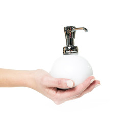 hand soap with pumping lotion from bottle