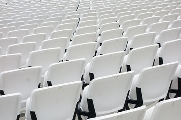 Empty audience seats