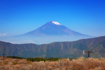 Fototapeta premium Mount Fuji. An active volcano and the highest mountain in Japan