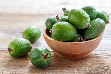 Tropical fruit feijoa.