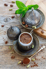 Aromatic Turkish coffee.