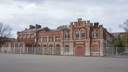 One of the houses in the historical and architectural complex in Tver (Courtyard Proletarka). Built...