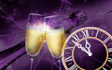 Silvester mit Ihr und Sekt