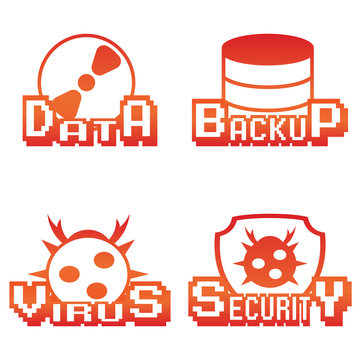 The four Orange gradient icons