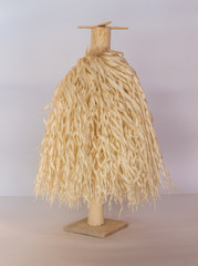 Traditional Georgian Christian Orthodox Christmas tree Chichilaki made from dried hazelnut or walnut branches that are shaved to form a small coniferous tree that resemble St. Basil’s or Santa's beard