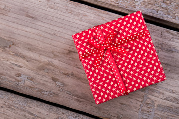 Small gift box with a pretty bow.