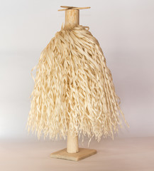 Traditional Georgian Christian Orthodox Christmas tree Chichilaki made from dried hazelnut or walnut branches that are shaved to form a small coniferous tree that resemble St. Basil’s or Santa's beard