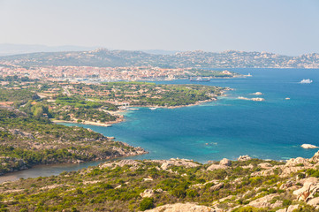 Fototapeta na wymiar View to Palau from Capo d'Orso - Sardinia - Italy