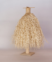 Traditional Georgian Christian Orthodox Christmas tree Chichilaki made from dried hazelnut or walnut branches that are shaved to form a small coniferous tree that resemble St. Basil’s or Santa's beard