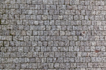 Brick old pavement path