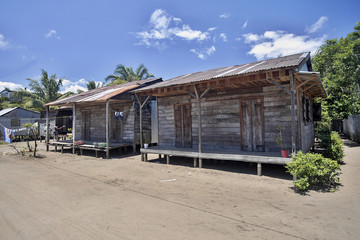traditional dwelling of natives, northern Madagascar