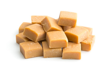 Sweet caramel candies.