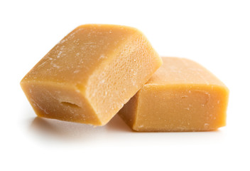 Sweet caramel candies.