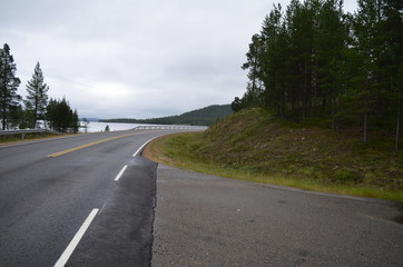 Landscape above the Arctic circle