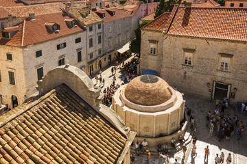 The Large Onofrio's Fountain view from Dubrovnik City Walls © ewelinaf