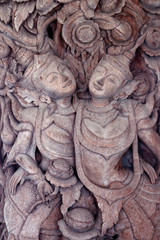 wooden engraving deva