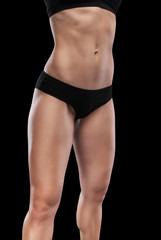 Fototapeta na wymiar Sexy athletic body of woman.