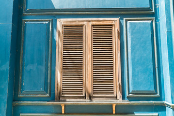 Fototapeta na wymiar Italian style wood window
