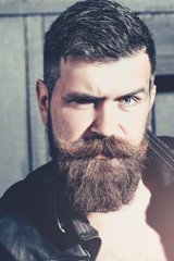 Bearded man with beard