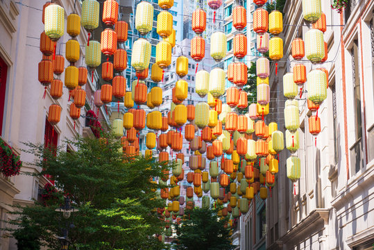 beautiful chinese lantern for decoration building