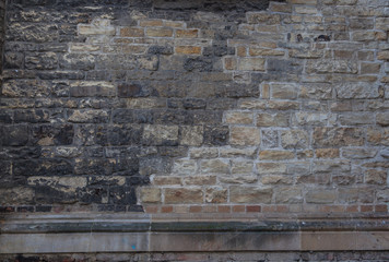 Old castle stone brick block textured wall