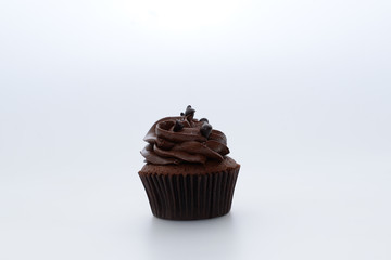 Cupcake on white background