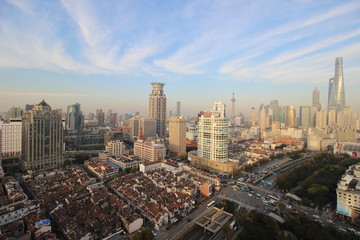Naklejka na ściany i meble Shanghai Skyline
