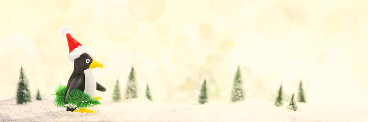 Penguin, Christmas Card