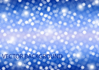 Winter stars background