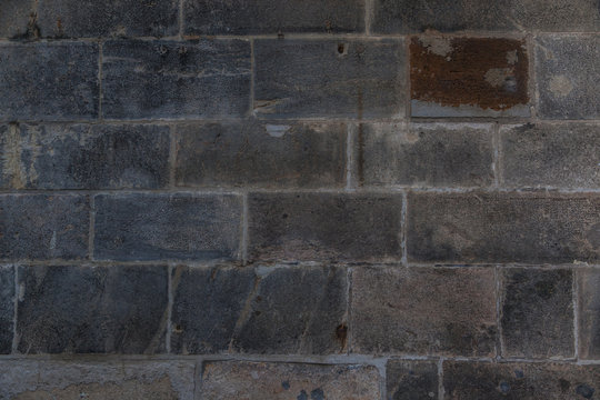 Old castle stone brick block textured wall