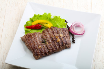 Grilled beef steak