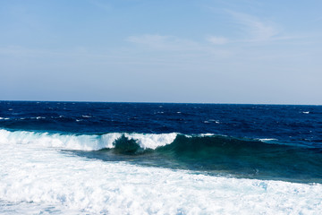 Naklejka na ściany i meble seascape with waves