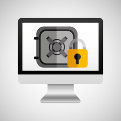 online protection digital safe money vector illustration eps 10