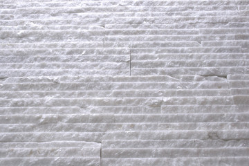 White layered marble granite rubble or flintstone wall texture