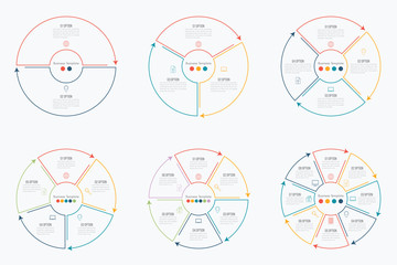 Naklejka premium Set with infographics