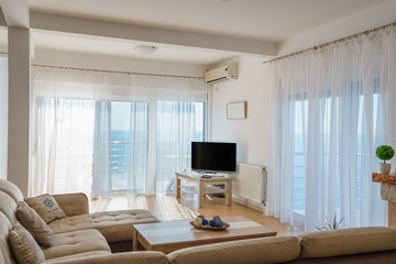 Interior of a living room in a villa