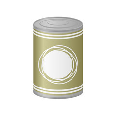 metal can of preserved food