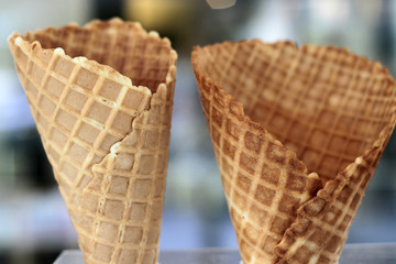 Cornets de glace.