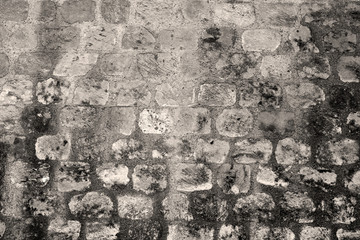 old ruins wall