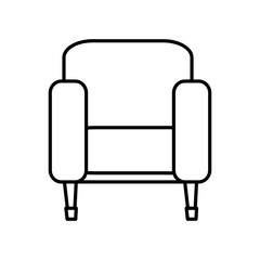 TV chair isolated icon vector illustration design